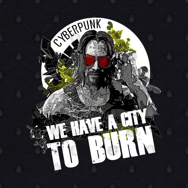 keanu reeves we have a city to burn by syanart